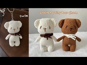 How to Crochet a Small Bear Charm 🧸 | Step-by-Step for Beginners