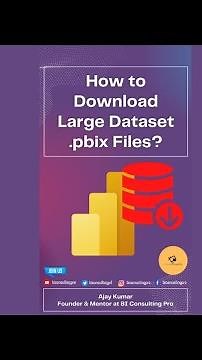 How to Download any Large Dataset .pbix File? #shorts #powerbi