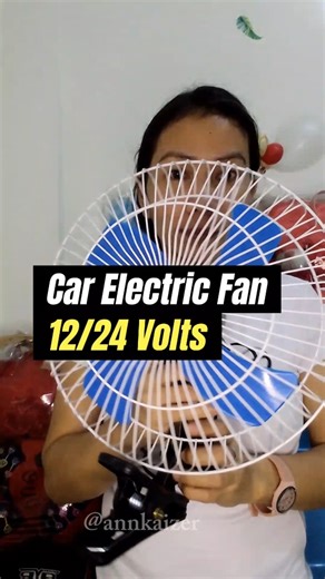 Portable Car Fan 12/24 Volts #carfan #carfans #portablefan