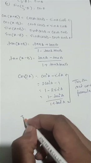 Live highlight : Trigonometric Formulas derivation