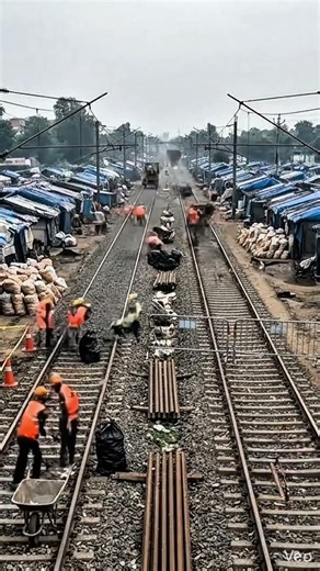 From dirty railway track to clean track 🚆🚂#train #travel #railway #cleaning #dirty #trending #viral