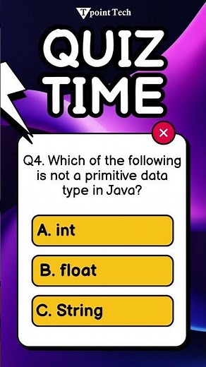 Java MCQs | Java Questions & Answers for Practice | Tpoint Tech