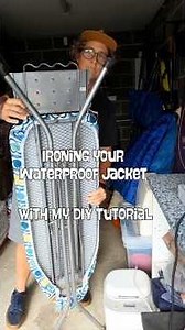This is my simple step-by-step guide how to safely iron a waterproof jacket #dwrtips