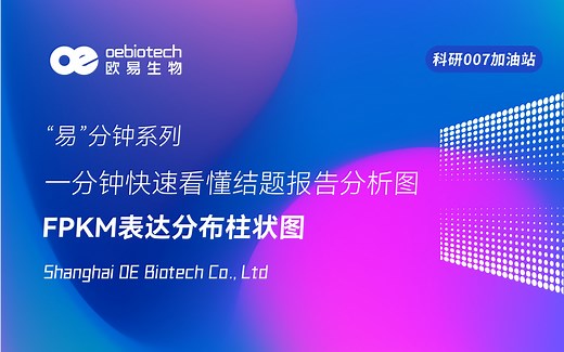 【“易”分钟系列】一分钟快速看懂结题报告分析图：FPKM表达分布柱状图-欧易生物