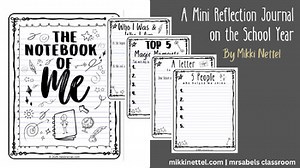The Notebook of Me – End of Year Reflection Journal | Black & White Printable