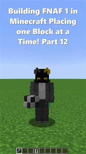 Building FNAF 1 in Minecraft Placing one Block at a Time! Part 12