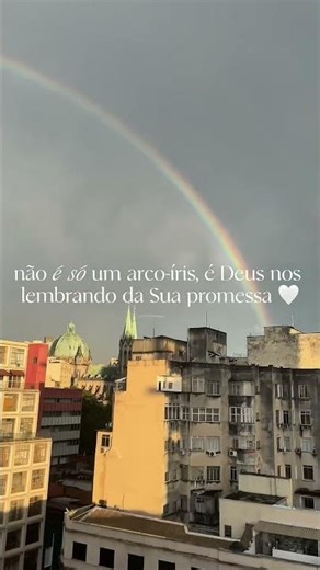 Hoje amanheceu assim… um lembrete da promessa que Deus fez 🤍