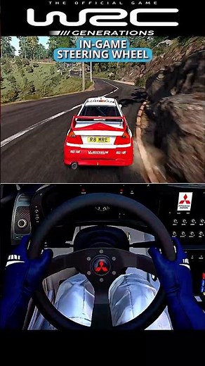 WRC Generations - (IN-GAME) Steering Wheel Gameplay
