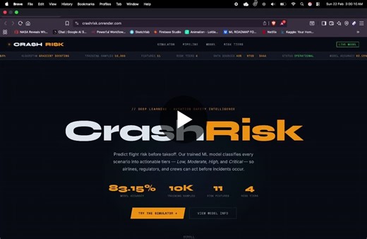 Predicting Flight Risk with CrashRisk AI System | Abhiral Jain posted on the topic | LinkedIn