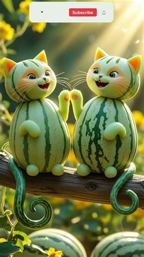 Raspberry & Melon Cats 🍓🍈 | The Cutest Fruit Cats Ever Made!