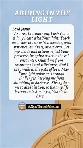 Jesus, Help Me Love As You Love | Prayer to Start Your Day | Inspired by 1 John 2:10 #catholicprayer