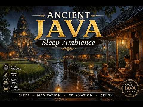 🏮 A Peaceful Evening in Ancient Java | Rain, Village Life & Sleep Ambience