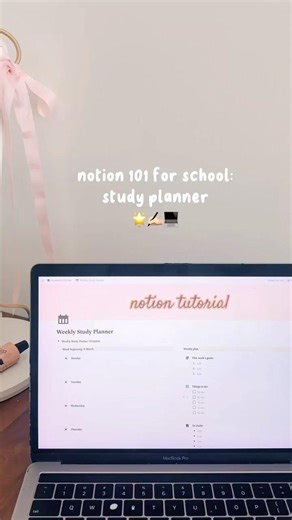 Notion Study Planner in 60 Seconds 🌟✍🏻💻 | Step-by-Step Tutorial #notiontips #notion #studytips