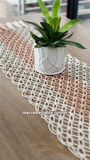 Macrame table runner designs