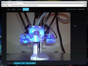 Modified Repetier Server UI with WebCam Support