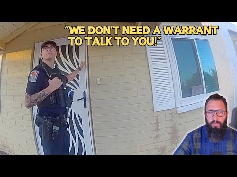 Cops Bang on Guy’s Door and Refuse to Leave (so he calls the cops)