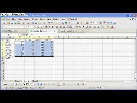 Kingsoft Spreadsheets Feature 5: Multiple summary results