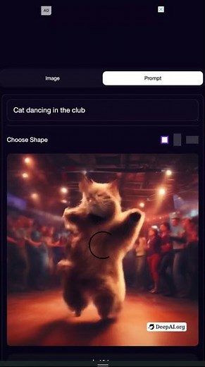 DeepAi Video generator test