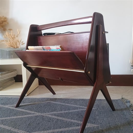 Portariviste Ico Parisi Vintage Anni 50 Design Modernariato, Arredo Casa Salone Studio Negozio Old Stile, Complemento Arredo Interni Epoca