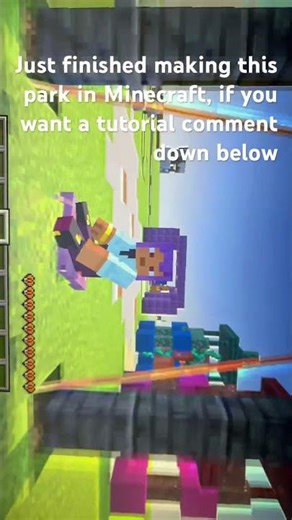 Minecraft park build comment down below for a tutorial #shortvideo #shortsfeed #shorts #fyp