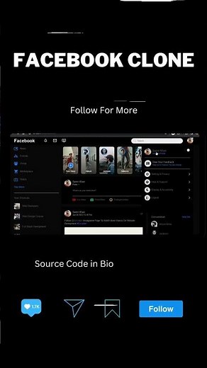 🤩 Project - Facebook Clone Using HTML, CSS, Javascript 🔥