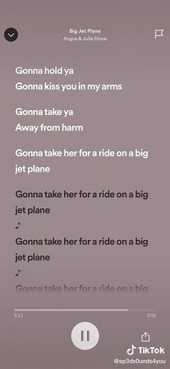 Big Jet Plane- Angus & Julia Stone, full song