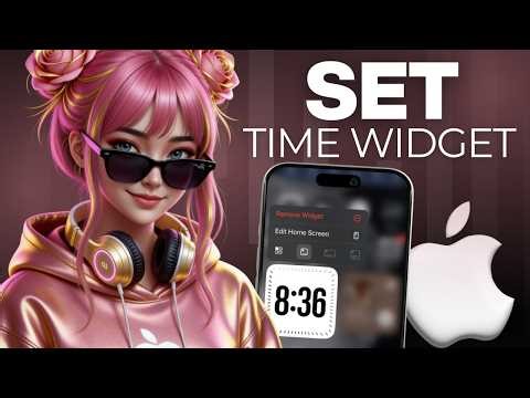 How To Add a Time Widget On iPhone (iOS 26)