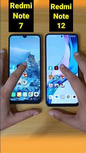 Redmi Note 12 vs Redmi Note 7 Speed Test Comparison | #shorts