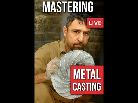 Live Aluminum Casting Motor Impeller | DIY Metal Casting Process"