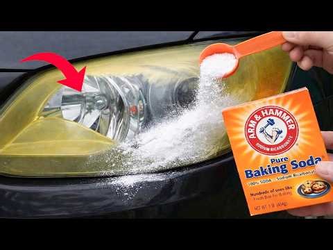No Replacement Needed! Make Old Headlights Look New in 5 Minutes with Baking Soda
