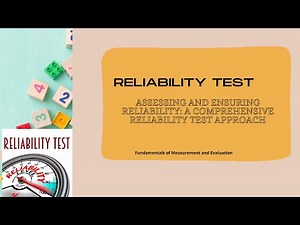 Assessing and Ensuring Reliability: A Comprehensive Reliability Test Approach