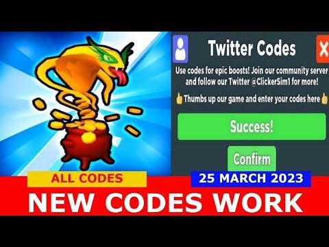 NEW UPDATE CODES [SPRING EGG] Clicker Simulator ROBLOX | ALL CODES | March 25, 2023