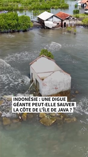 En Indonésie, sur l’île de Java où se trouve la capitale Jakarta, les habitants ont vu la marée par endroits remonter à plus d’un kilomètre à l’intérieur des terres. Le président du pays a présenté un projet de digue marine géante, mais son efficacité divise ⤵️ | Agence France-Presse