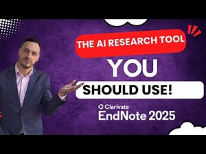 The AI research tool YOU should use! EndNote2025 AI Complete Tutorial