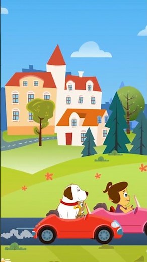 The Car Song 🚗 - Children's Songs in German #shorts #kidssong #nurseryrhymes #hooplakidzdeutsch