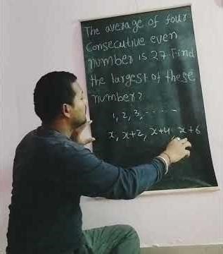 The average of four consecutive even numbers _ Find the largest of these?