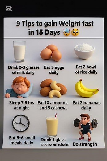 Gain Weight FAST! 9 Proven Tips to Transform Your Body in Just 15 Days