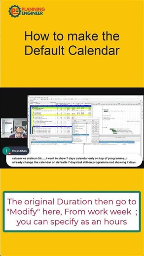 Modify Calendars in P6