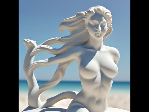 Art: beautiful plaster statue