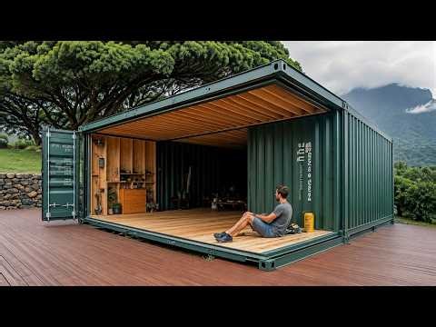 Man Builds His Dream Container Home in Just 1 Month | Start to Finish @Fabricatusueno
