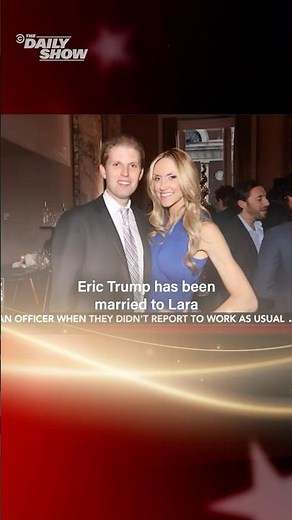 Great Moments in Meritocracy: Lara Marries Eric Trump #dailyshow #trump