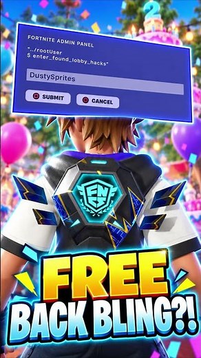 These NEW Fortnite Admin Panel Codes Give Crazy Rewards (FREE Back Bling! 😳)