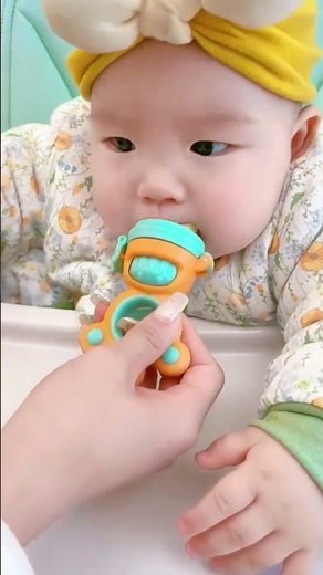 Fruit Teether Toy for Safe and Fun Baby Chewing!#shorts #feedingtips #babyessentials