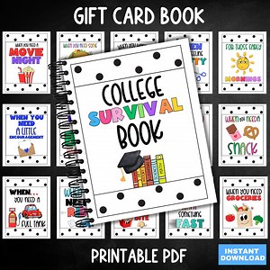 Printable High School Graduation Gift, Open When Gift, College Care Package, College Gift Card Book, Gift for College High School Graduates - Etsy