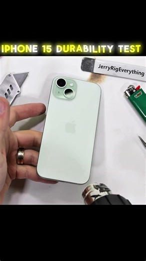 Apple iPhone 15 Durability Test 💥 Scratch, Bend & Drop – Will It Survive? 😱 #shorts #tech #iphone