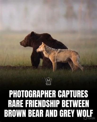 Bear and Wolf’s Unbelievable Friendship 🐻🐺