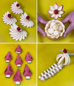 942K views · 4.1K reactions | Easy DIY Fruit Carving and Decoration Tutorial :) | Simple Crafts | Facebook