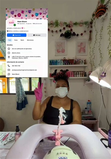 Cuenta TikTok de Wendy — manicurista en Catemaco