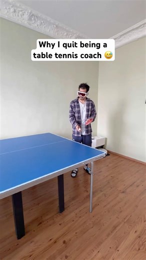 Why I quit being a table tennis coach 😅 #tabletennis #pingpong #funny