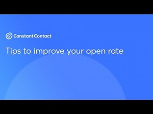 Tips to improve your open rate | Constant Contact